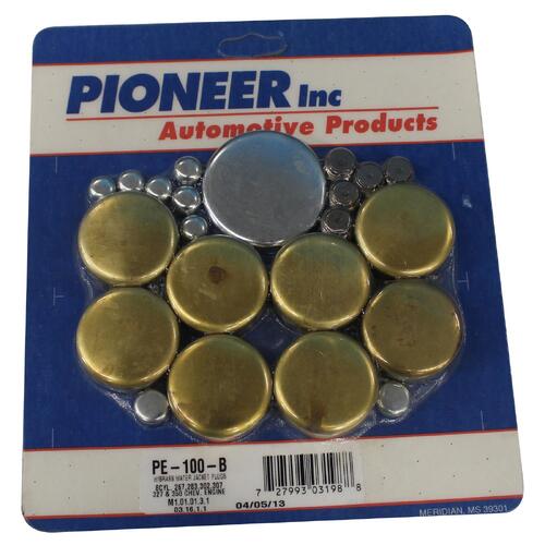 CHEVY SMALL BLOCK SBC Welch Welsh Expansion Freeze Plug complete Engine Kit, Brass, Natural, 
