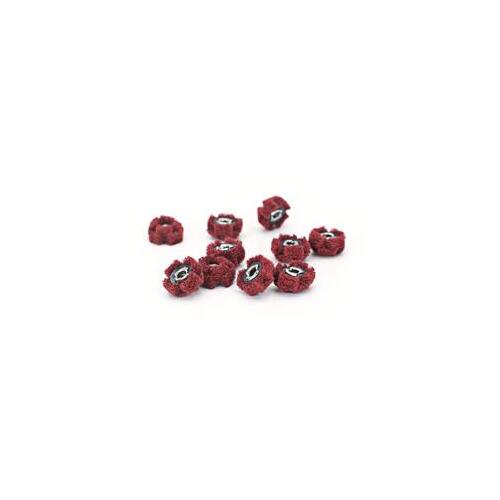 POW351902 Red MEDIUM Cross Buffs 3/4 10 Pack HEAD PORTING TOOLS