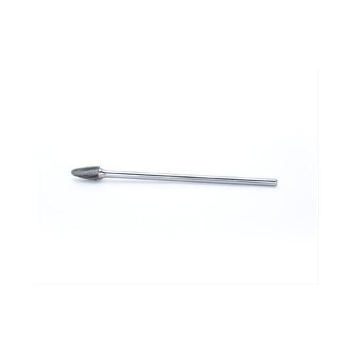 POW355456 6 in Shank Aluminum Cut 1/2 in Round Tree Carbide Burr
