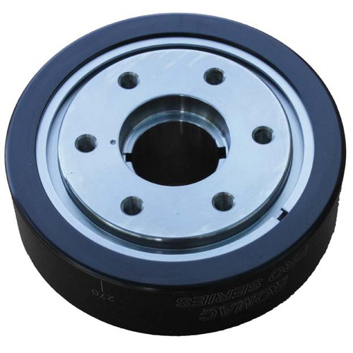 BLOWER Harmonic Balancer, BBC 454 Chevy Internal Balance, Dual Key, 6 Bolt, Gold Series, Steel Inner, Alloy outer. BIG BLOCK CHEVY
