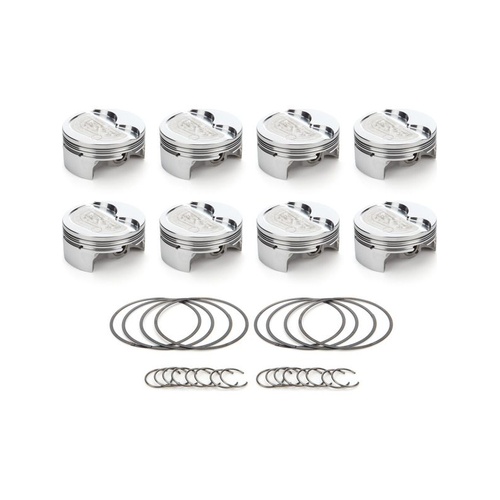 4.125" CHEVY LS3 Stroker Forged Pistons 15/12 deg Forged 2618 Pistons, DISHED -16cc CH 1.115"