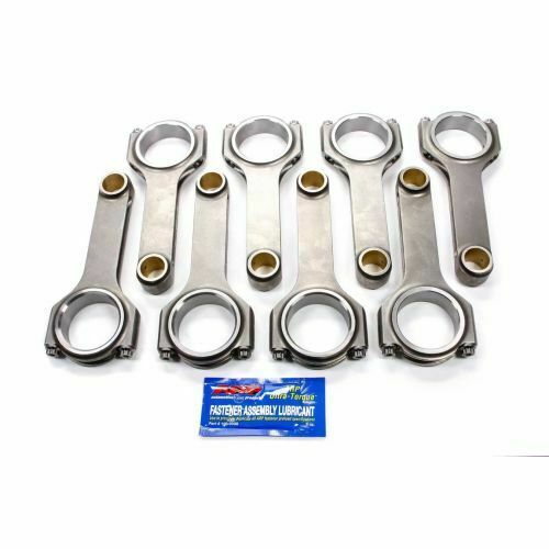 6.385" BBC 454 Big Block Chevy Stroker Conrods, 4340 H Beam Connecting rods, ARP 8740 Bolts, (6638522)