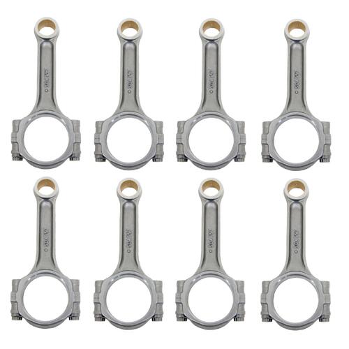 5.700" Chevy 350 + 355 Holden Stroker Connecting Rods Pro Stock I Beam, 2.100" LJ  Forged Conrod SBC Small Block Chevy  25700