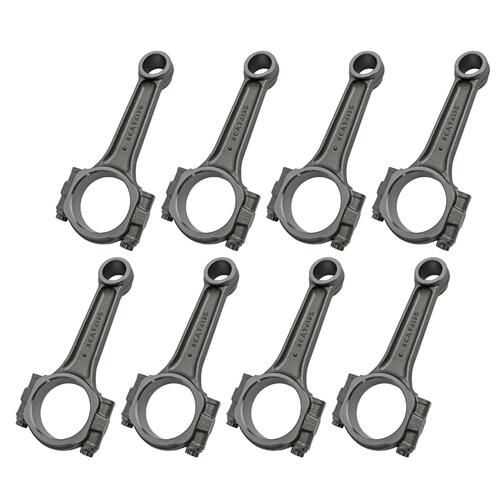 Connecting Rods, 4340, I-Beam, 12-Point, Cap Screw, 6.385 in. Length, Chevy, Big Block, Set of 8