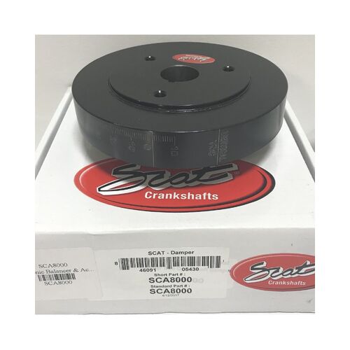 6.750" Small Block Chevy 350 V8 External Balance Harmonic Balancer.  SBC