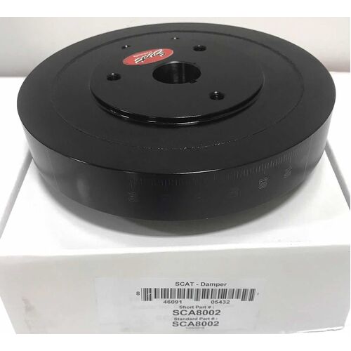 8.000" Small Block Chevy 350 V8 Internal Balance Harmonic Dampener Balancer.  SBC